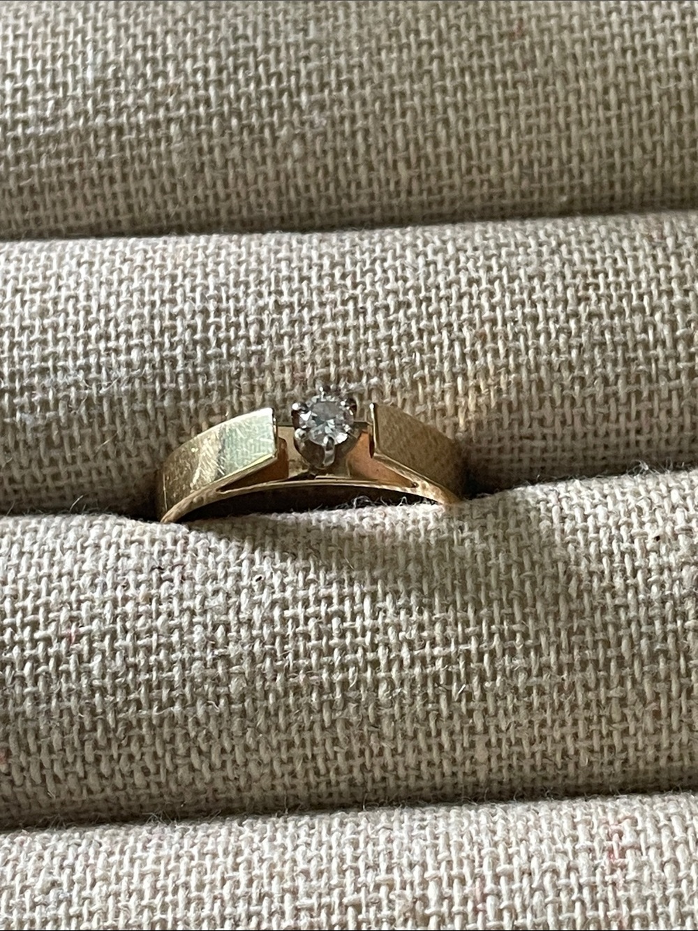 Gold and Crystal Ring